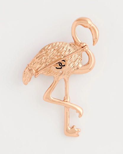 Chico's Quality | Faux Pink Diamond Flamingo Brooch