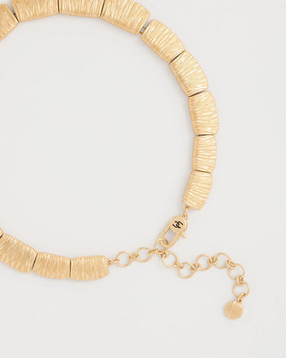 Chico's Trending | Crinkle Goldtone Collar Necklace