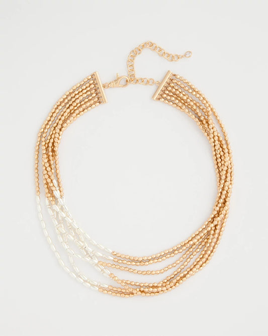Chico's Trending | Multi-Strand Beaded Short Necklace