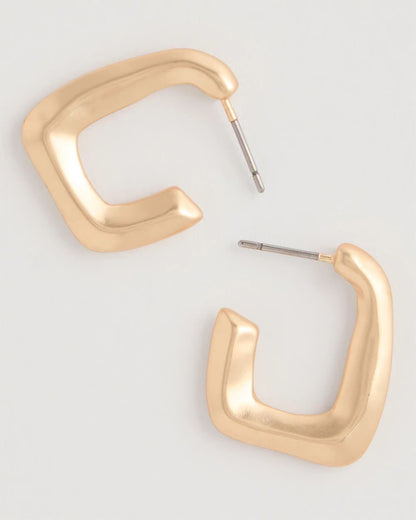 Chico's Trending | Mini Goldtone Square Earrings