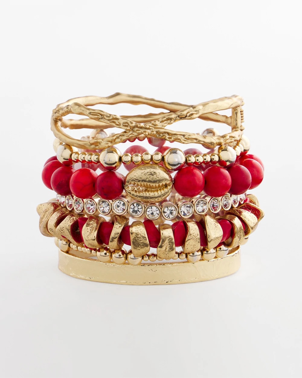 Chico's Hot Sale | Goldtone Flexible Cuff Bracelet