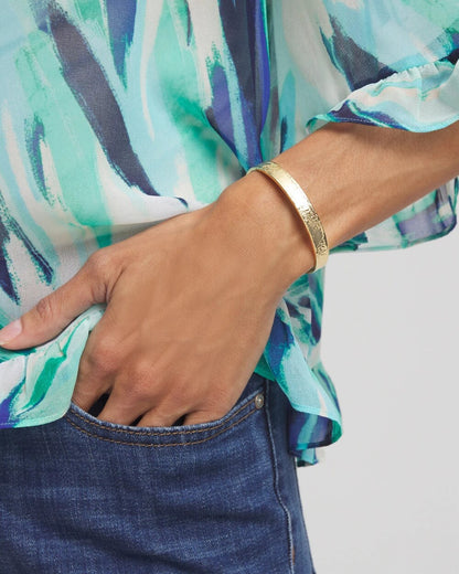 Chico's Hot Sale | Goldtone Flexible Cuff Bracelet