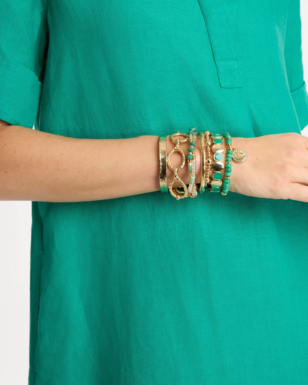 Chico's Discount | Goldtone Open Link Toggle Bracelet
