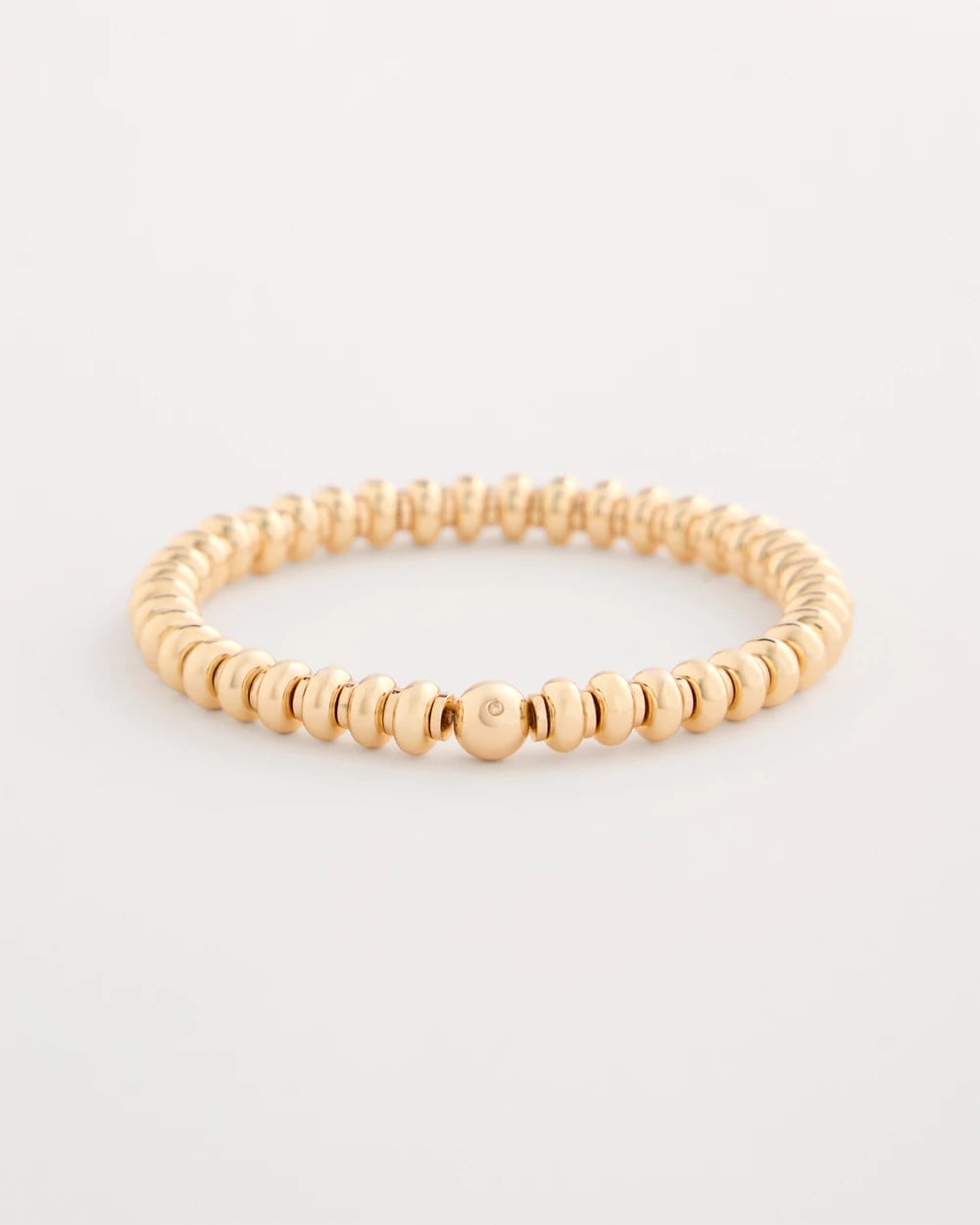 Chico's Premium | Goldtone Rounded Stretch Bracelet