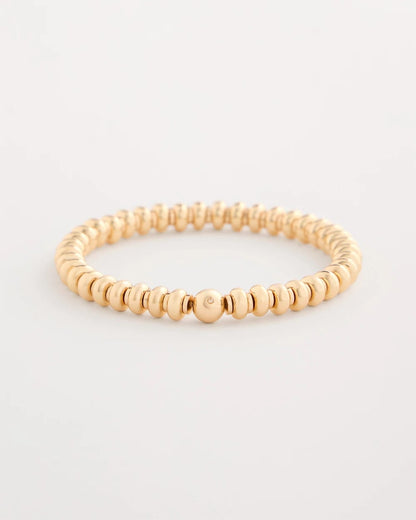 Chico's Premium | Goldtone Rounded Stretch Bracelet