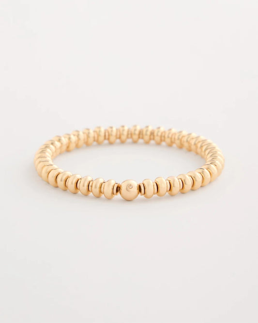 Chico's Premium | Goldtone Rounded Stretch Bracelet