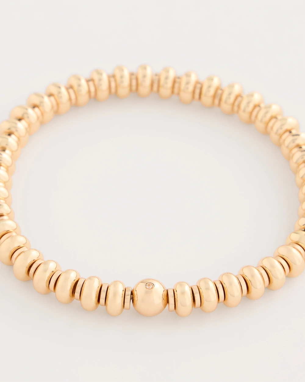 Chico's Premium | Goldtone Rounded Stretch Bracelet