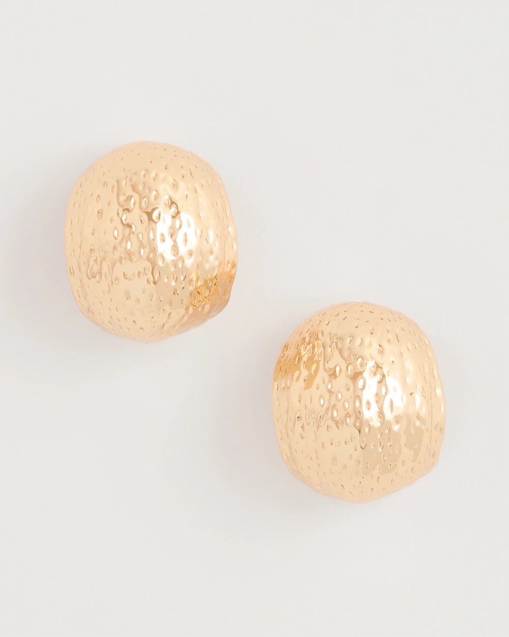 Chico's Classic | Crinkle Goldtone Hoop Earrings