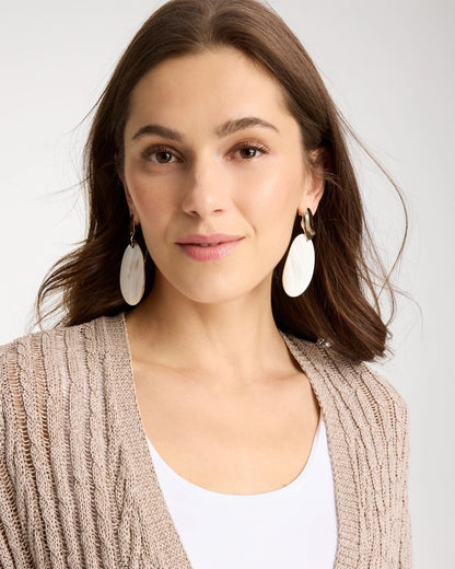 Chico's Latest | Shell Oval Drop Earrings