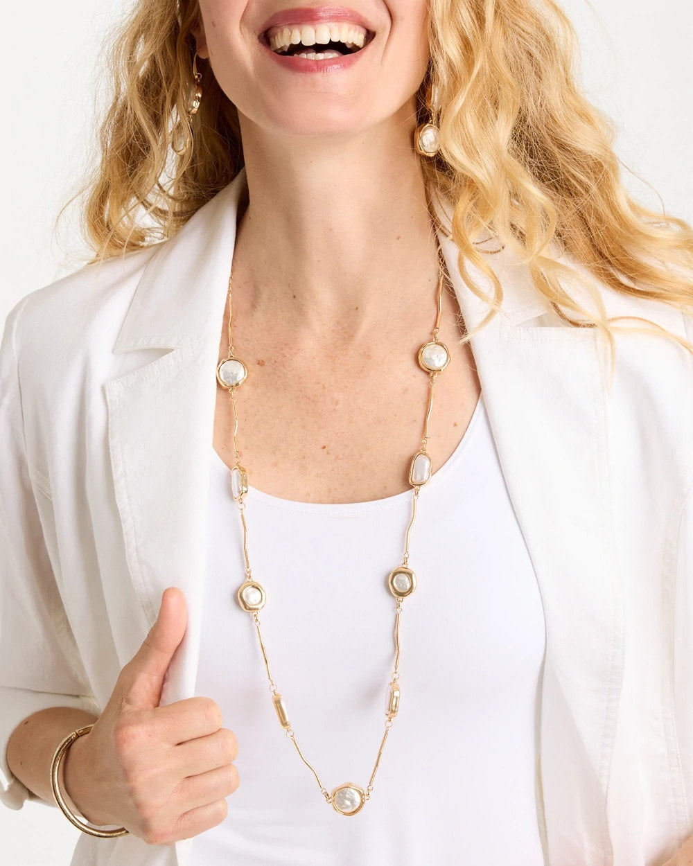 Chico's Trusted | Siren Faux Pearl Long Necklace