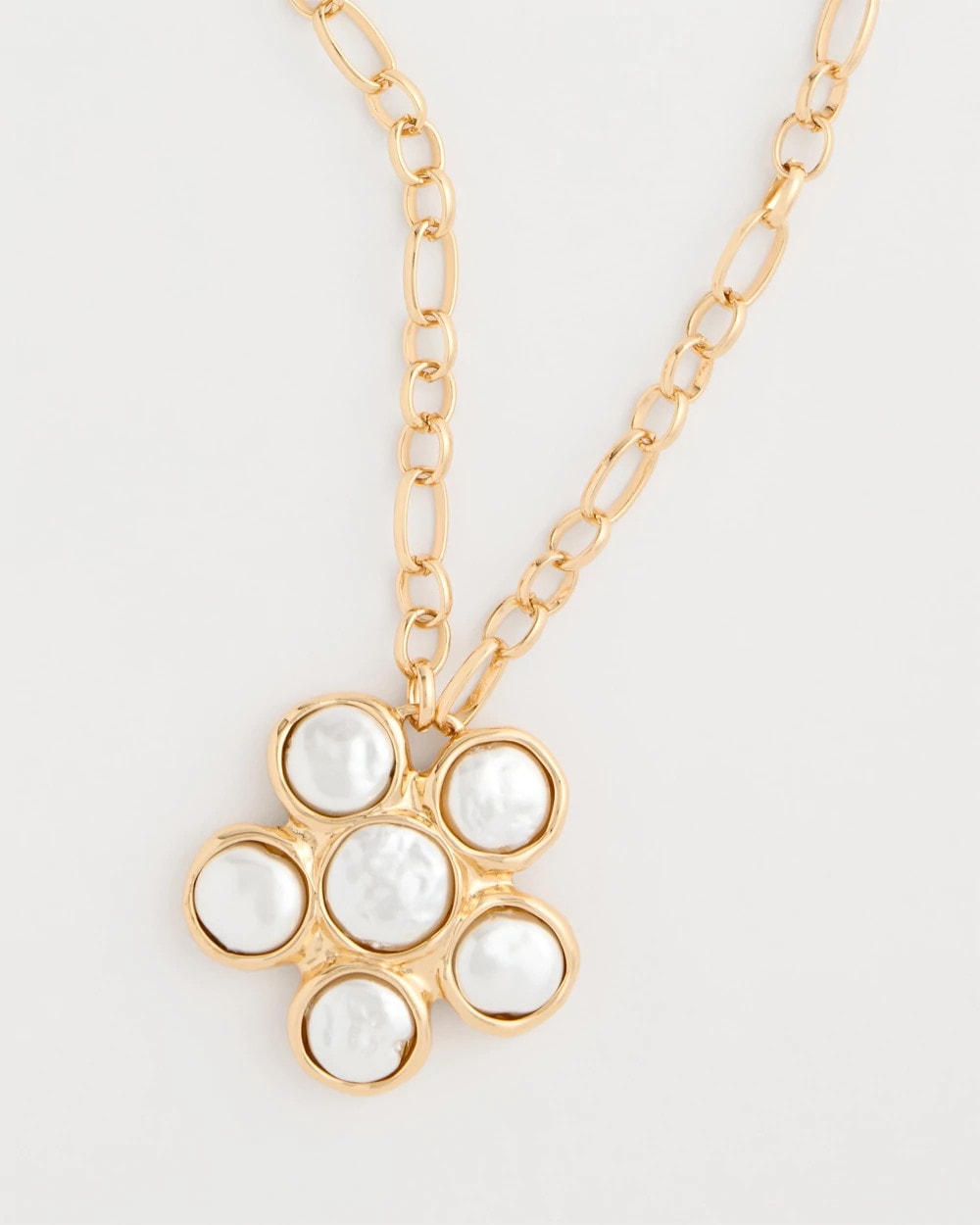 Chico's Everyday | Siren Faux Pearl Pendant Necklace