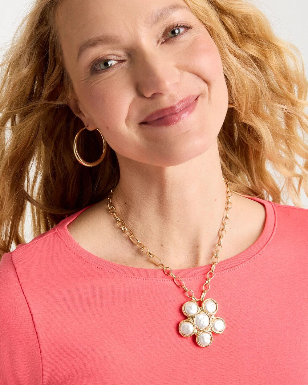 Chico's Everyday | Siren Faux Pearl Pendant Necklace