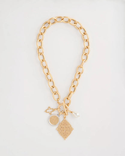 Chico's Premium | Toggle Cameo Charm Necklace