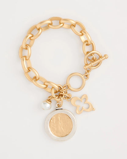 Chico's Exclusive | Toggle Bar Charm Bracelet