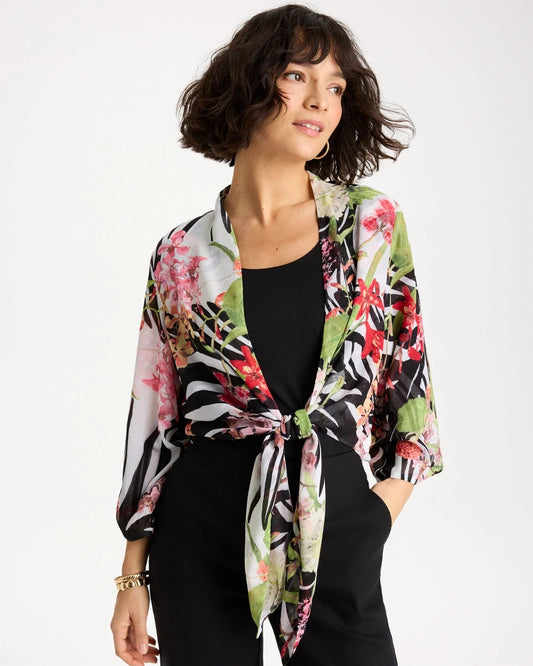 Chico's Trusted | Georgette Tie-Front Kimono