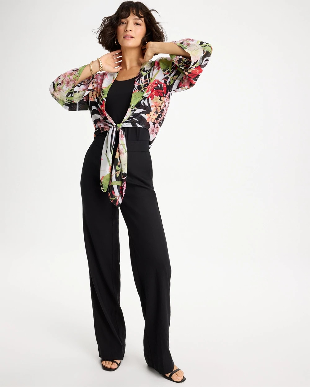 Chico's Trusted | Georgette Tie-Front Kimono
