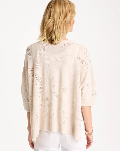 Chico's Sale | Crochet Lace Notch Neck Poncho