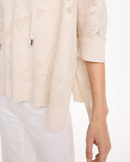 Chico's Sale | Crochet Lace Notch Neck Poncho