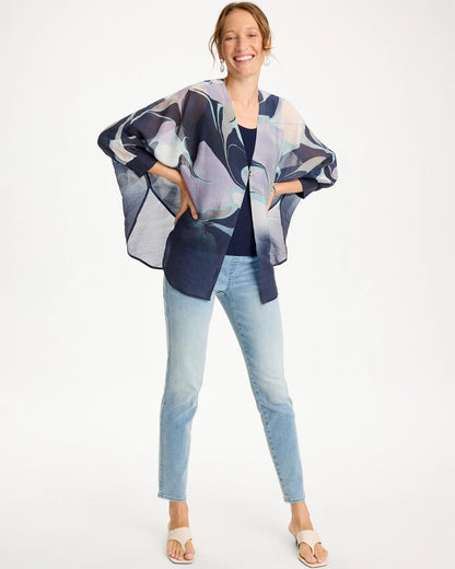 Chico's Discount | Woven Printed Cocoon Ruana