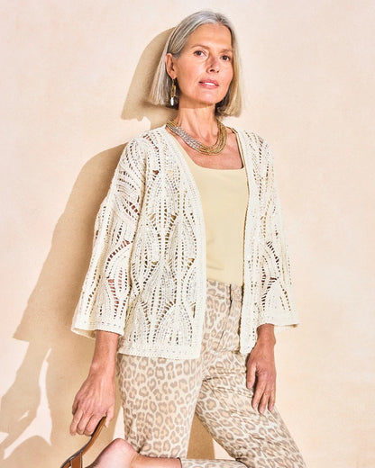Chico's Best Price | Cotton Crochet Kimono
