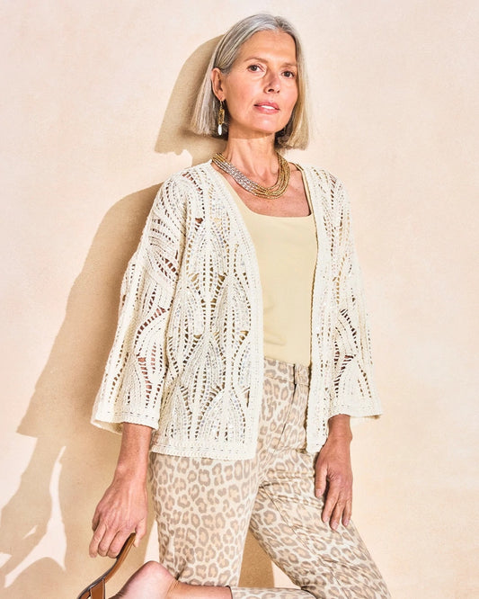 Chico's Best Price | Cotton Crochet Kimono