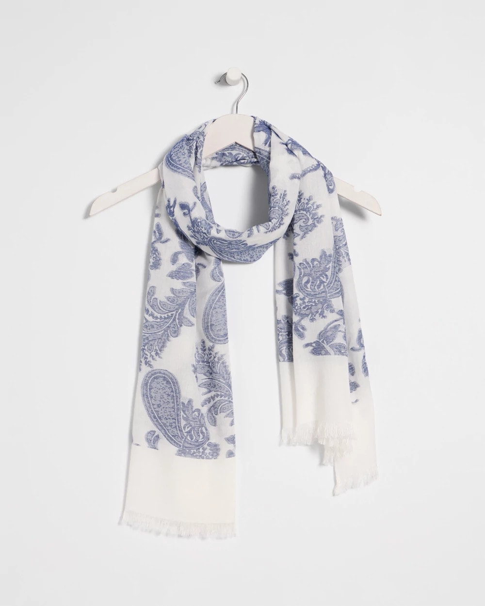Chico's Premium | Paisley Jacquard Oblong Scarf