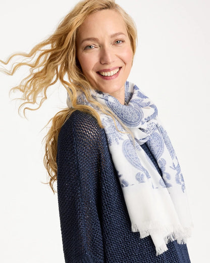 Chico's Premium | Paisley Jacquard Oblong Scarf