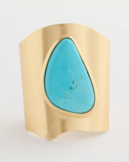 Chico's Classic | Turquoise Blue Howlite Statement Cuff