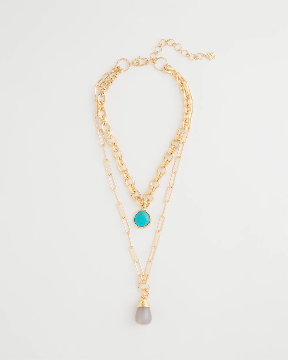 Chico's Special Offer | Double-Strand Blue Pendant Necklace