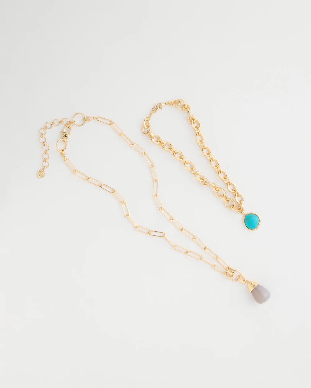 Chico's Special Offer | Double-Strand Blue Pendant Necklace