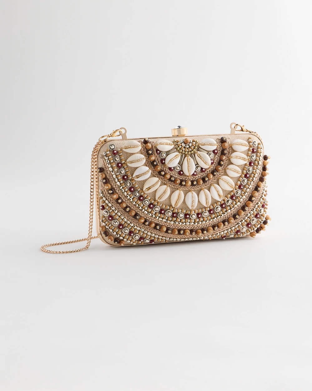 Chico's Signature | Shell Embellished Clutch