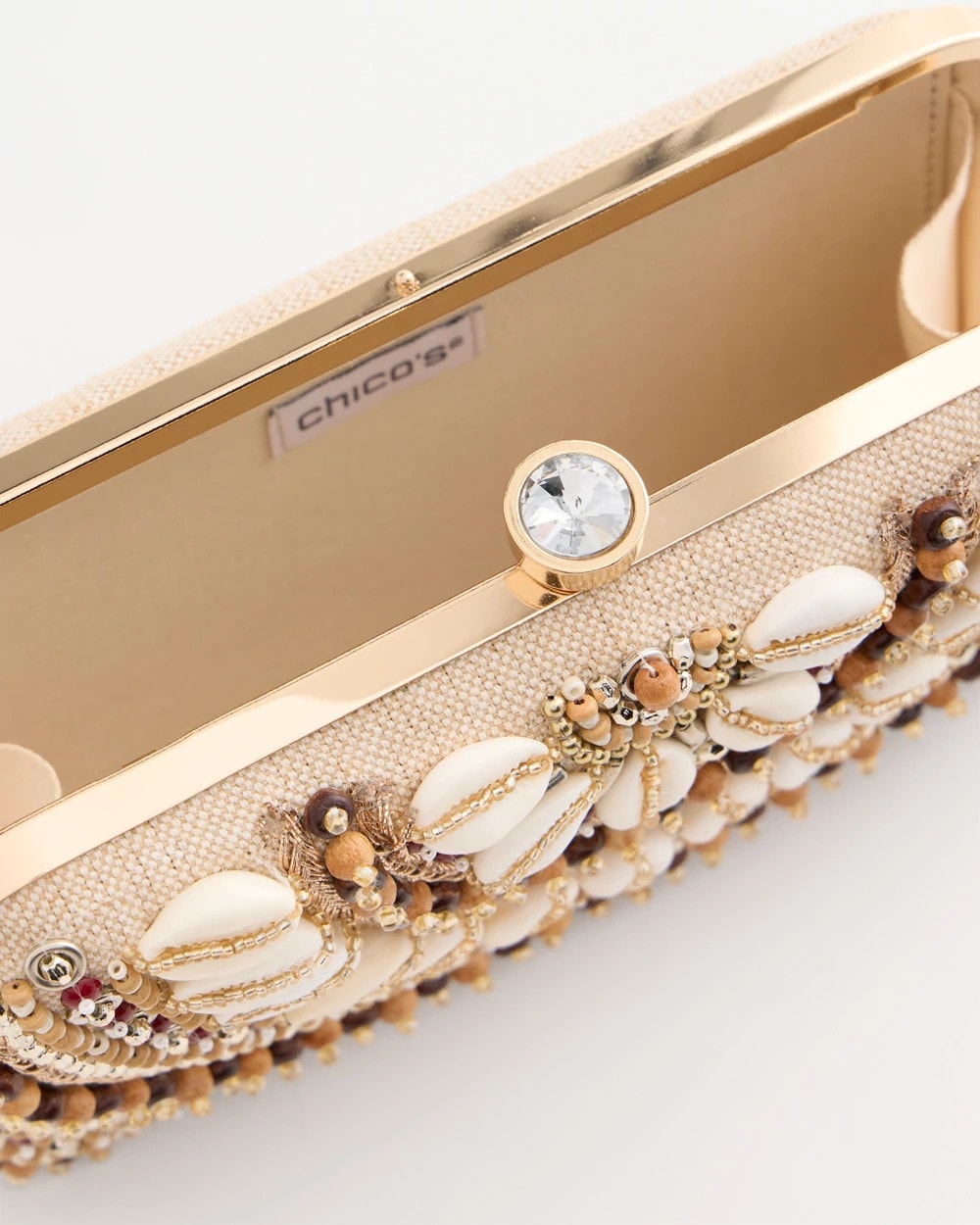 Chico's Signature | Shell Embellished Clutch