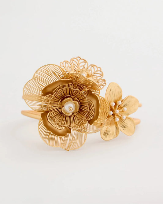 Chico's Best Price | Filigree Flower Hinge Cuff Bracelet