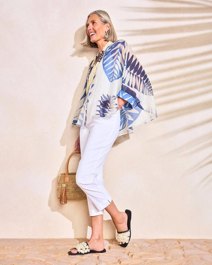 Chico's Value | Palm Frond Short Poncho