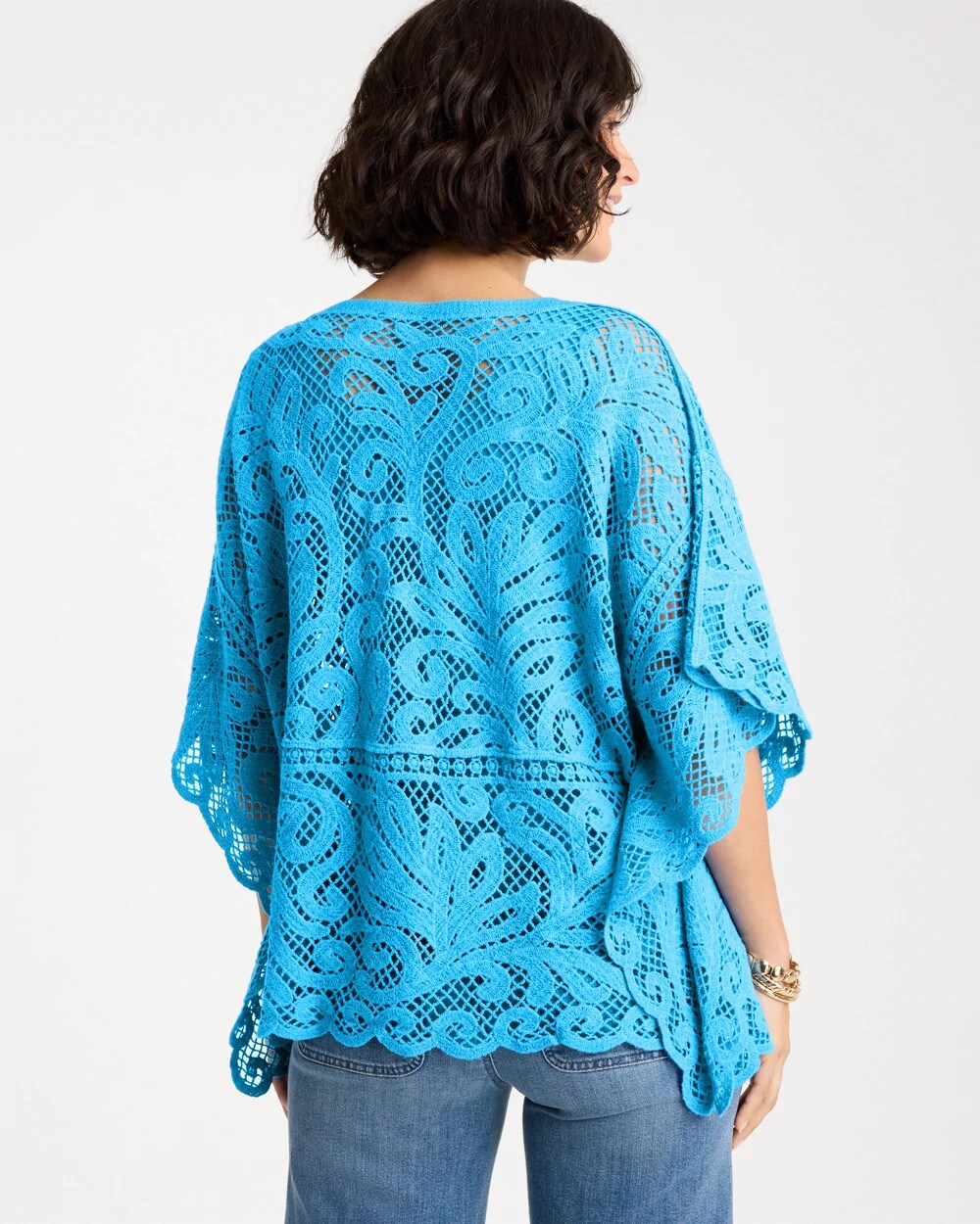 Chico's Recommended | Cotton Crochet Lace Poncho