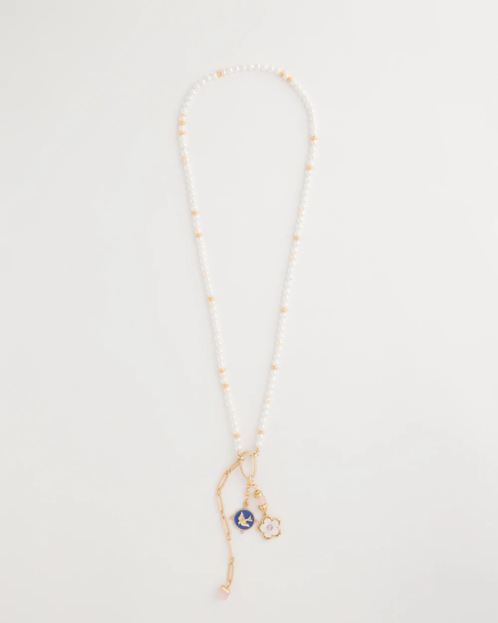 Chico's Value | Medallion Pendant Pearl Necklace