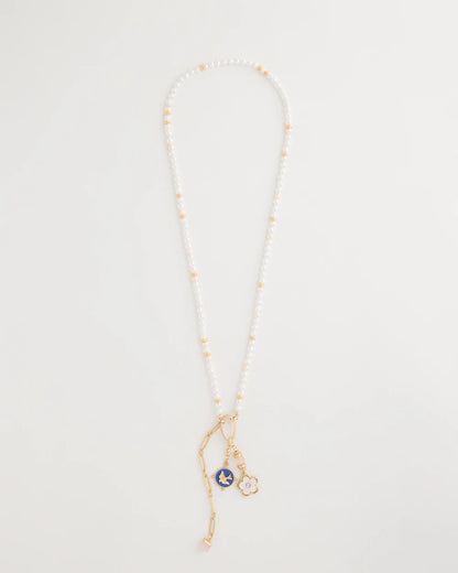 Chico's Value | Medallion Pendant Pearl Necklace