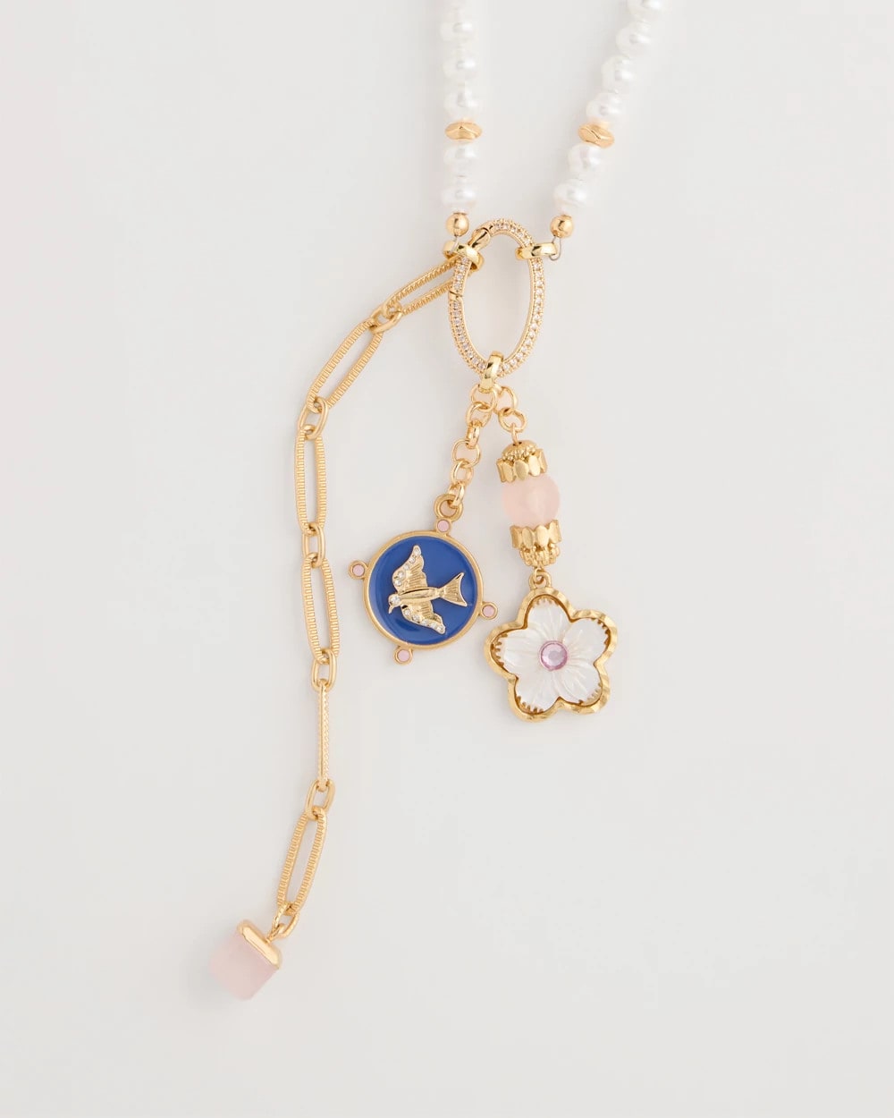 Chico's Value | Medallion Pendant Pearl Necklace