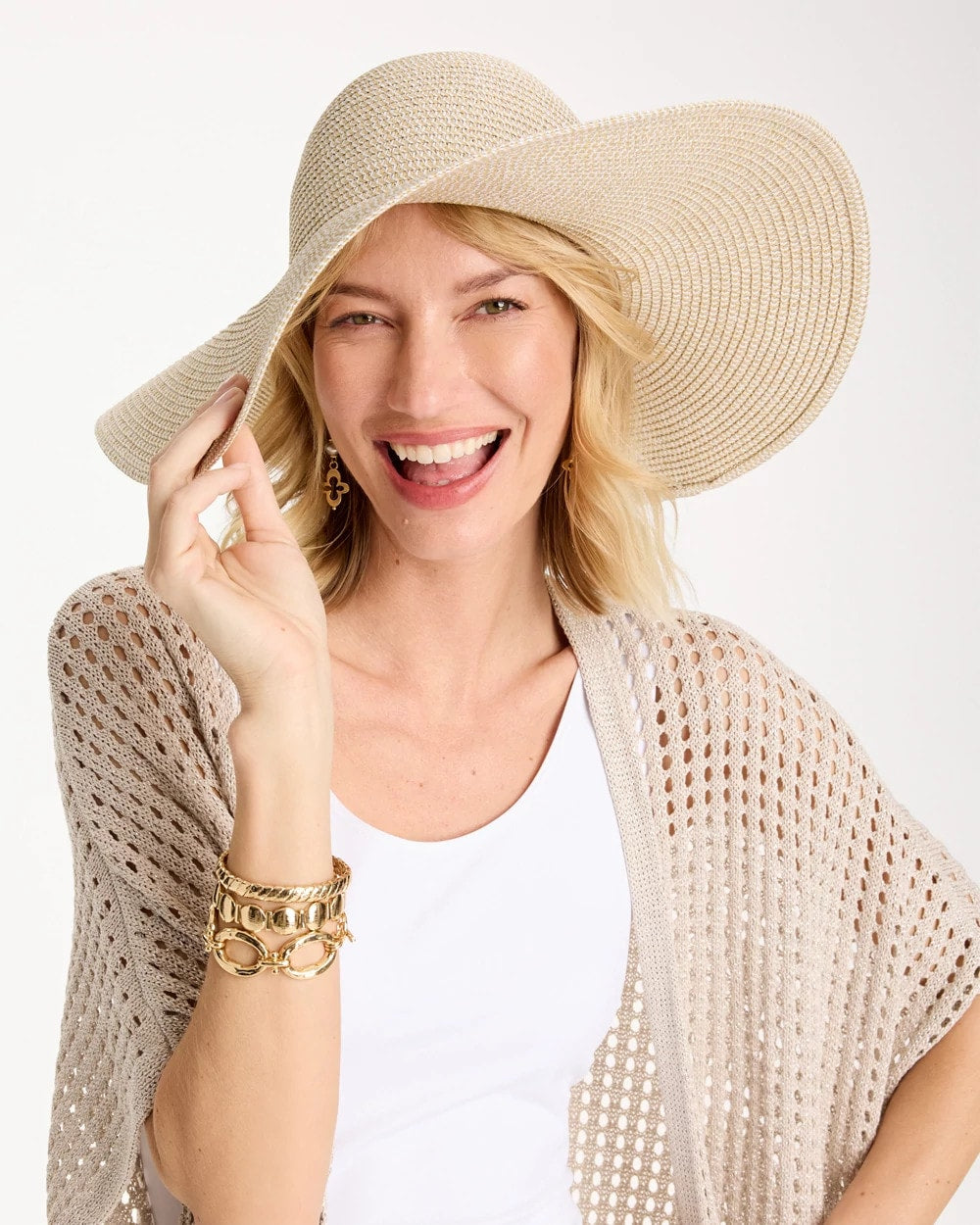 Chico's Special Offer | Metallic Straw Sun Hat