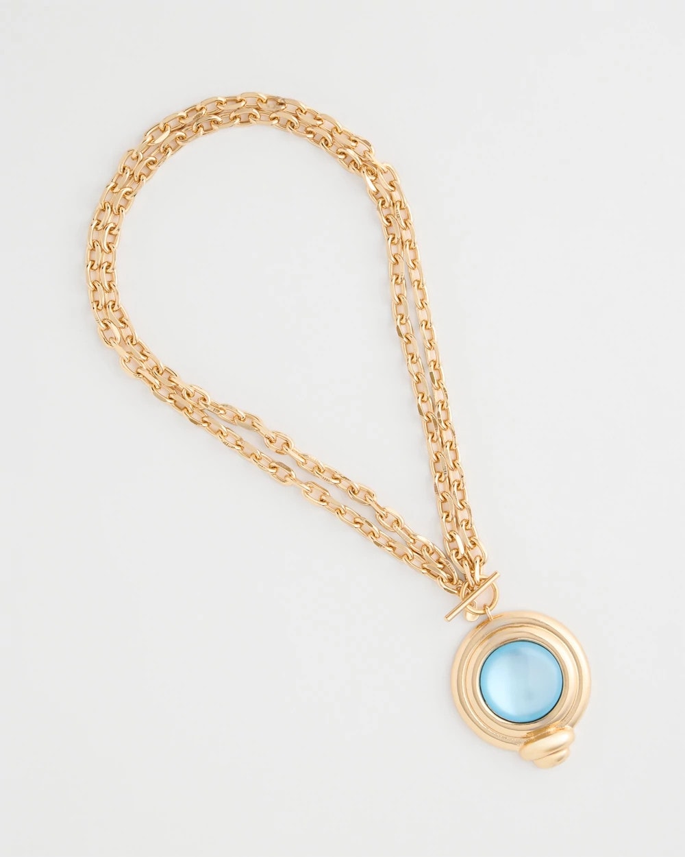 Chico's Premium | Twice As Nice Aqua Pendant Necklace