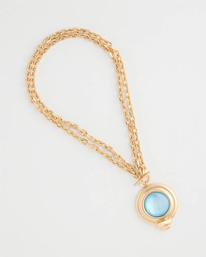 Chico's Premium | Twice As Nice Aqua Pendant Necklace