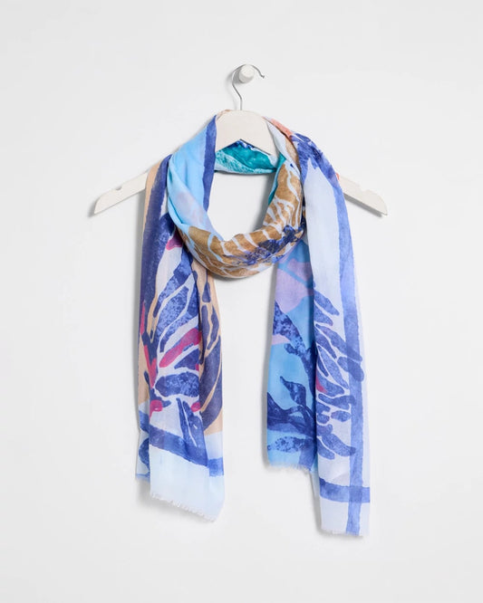 Chico's Sale | Coral Motif Oblong Scarf