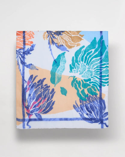 Chico's Sale | Coral Motif Oblong Scarf