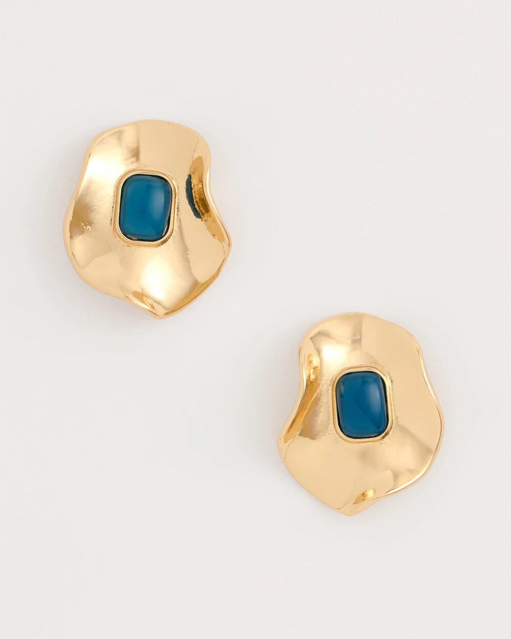 Chico's Customer Favorite | Blue Resin Cab Oversized Stud Earrings
