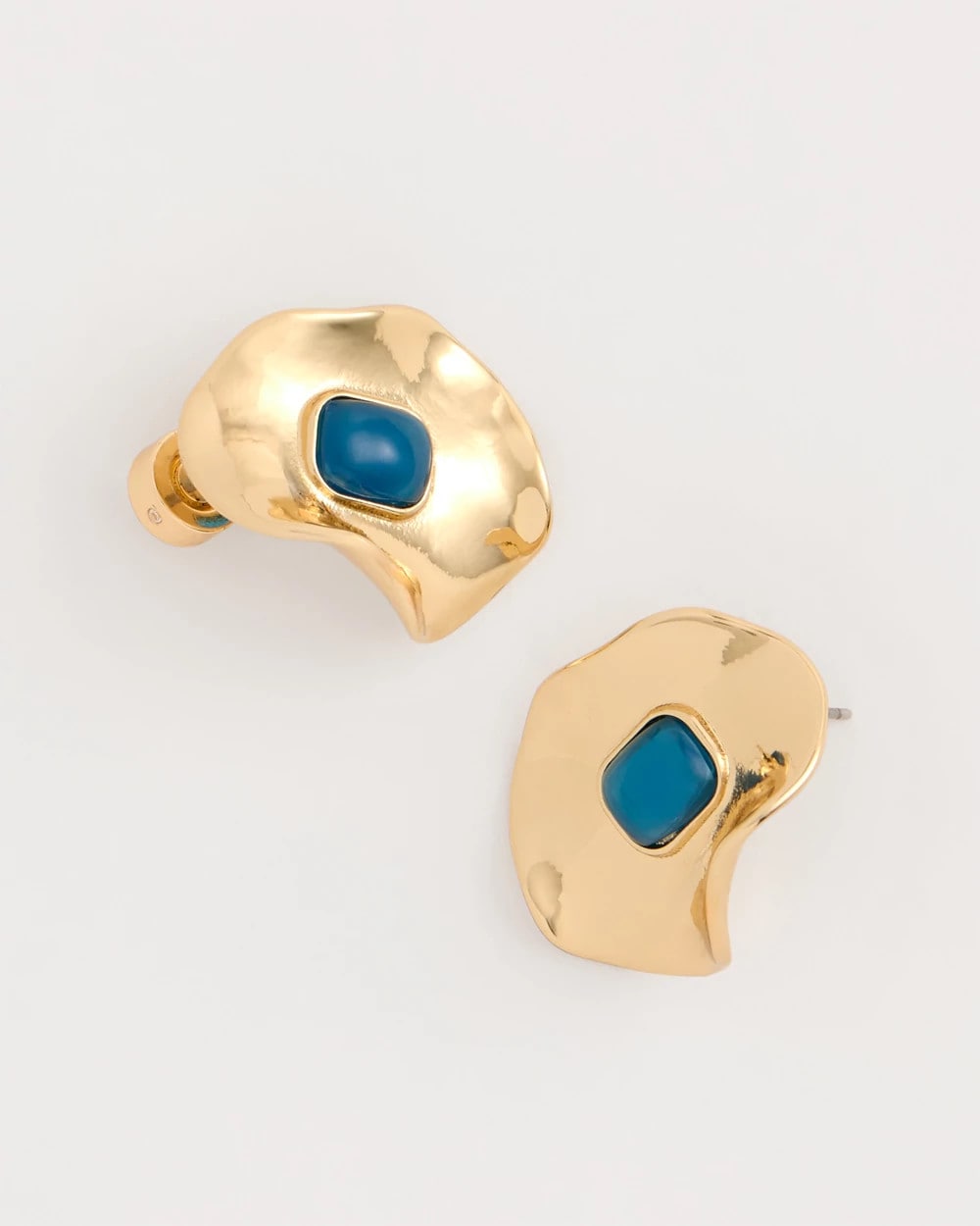 Chico's Customer Favorite | Blue Resin Cab Oversized Stud Earrings