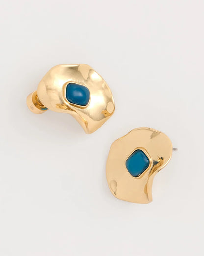 Chico's Customer Favorite | Blue Resin Cab Oversized Stud Earrings