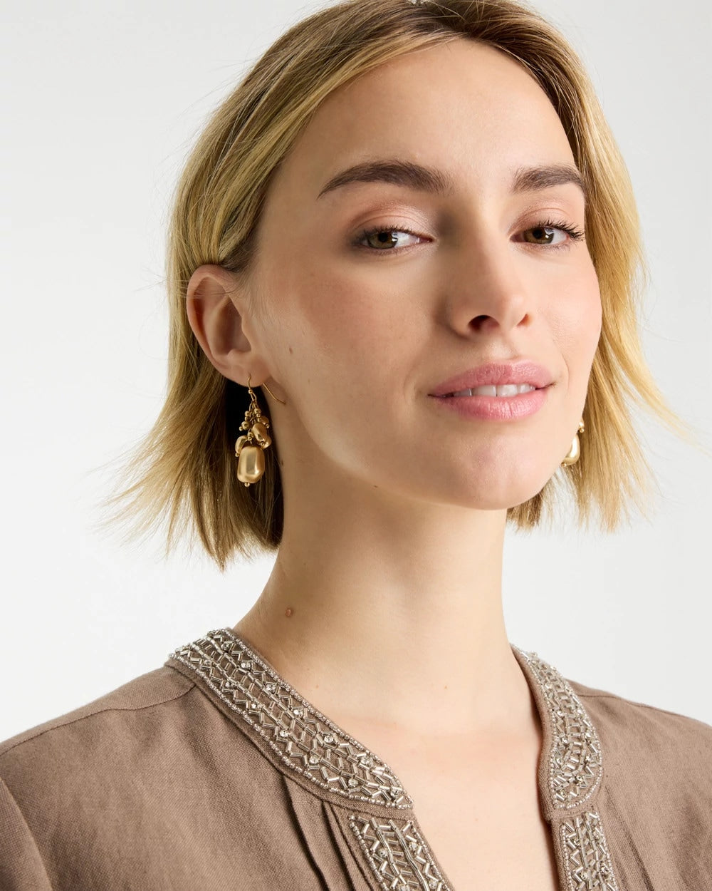 Chico's Special Offer | Goldtone Cluster Earrings