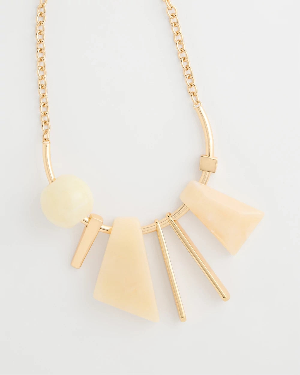 Chico's Best Price | Faux Horn Geo Bib Necklace