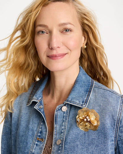 Chico's Hot Sale | Filigree Flower Brooch