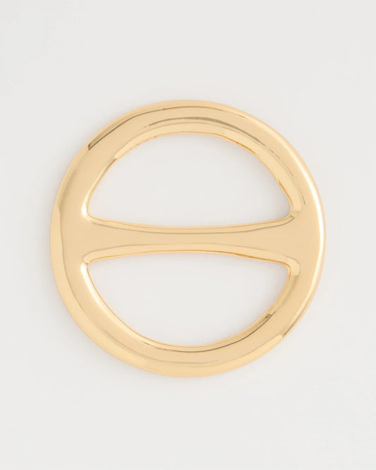Chico's Exclusive | Golden Round Scarf Ring